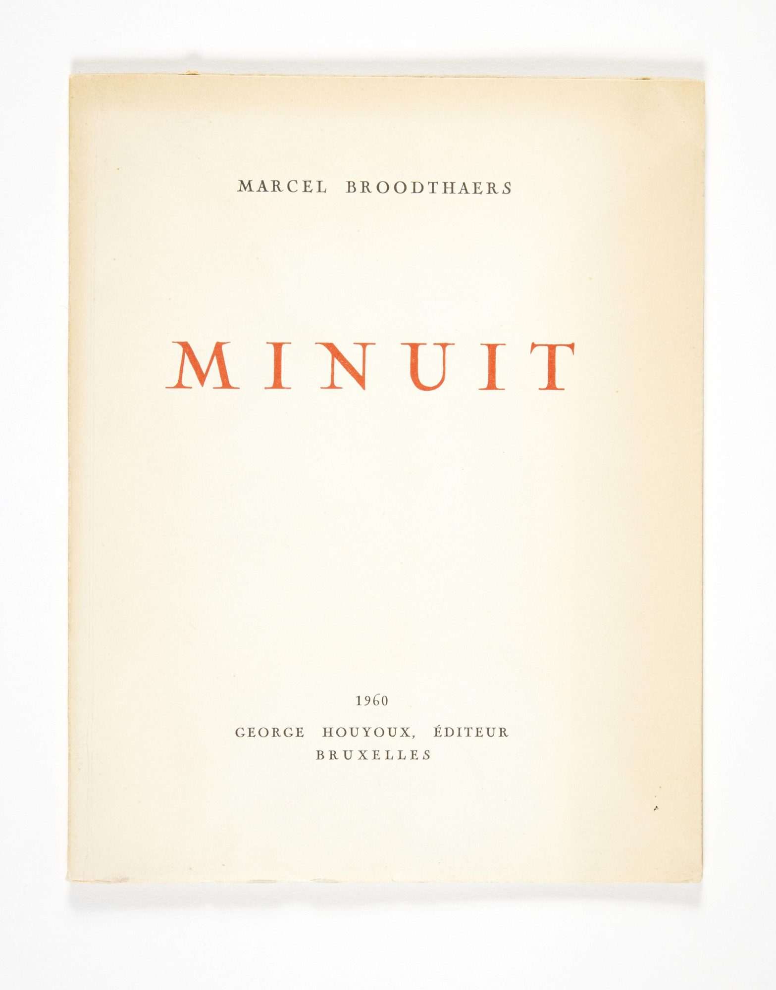 Marcel Broodthaers, Minuit, 1960.