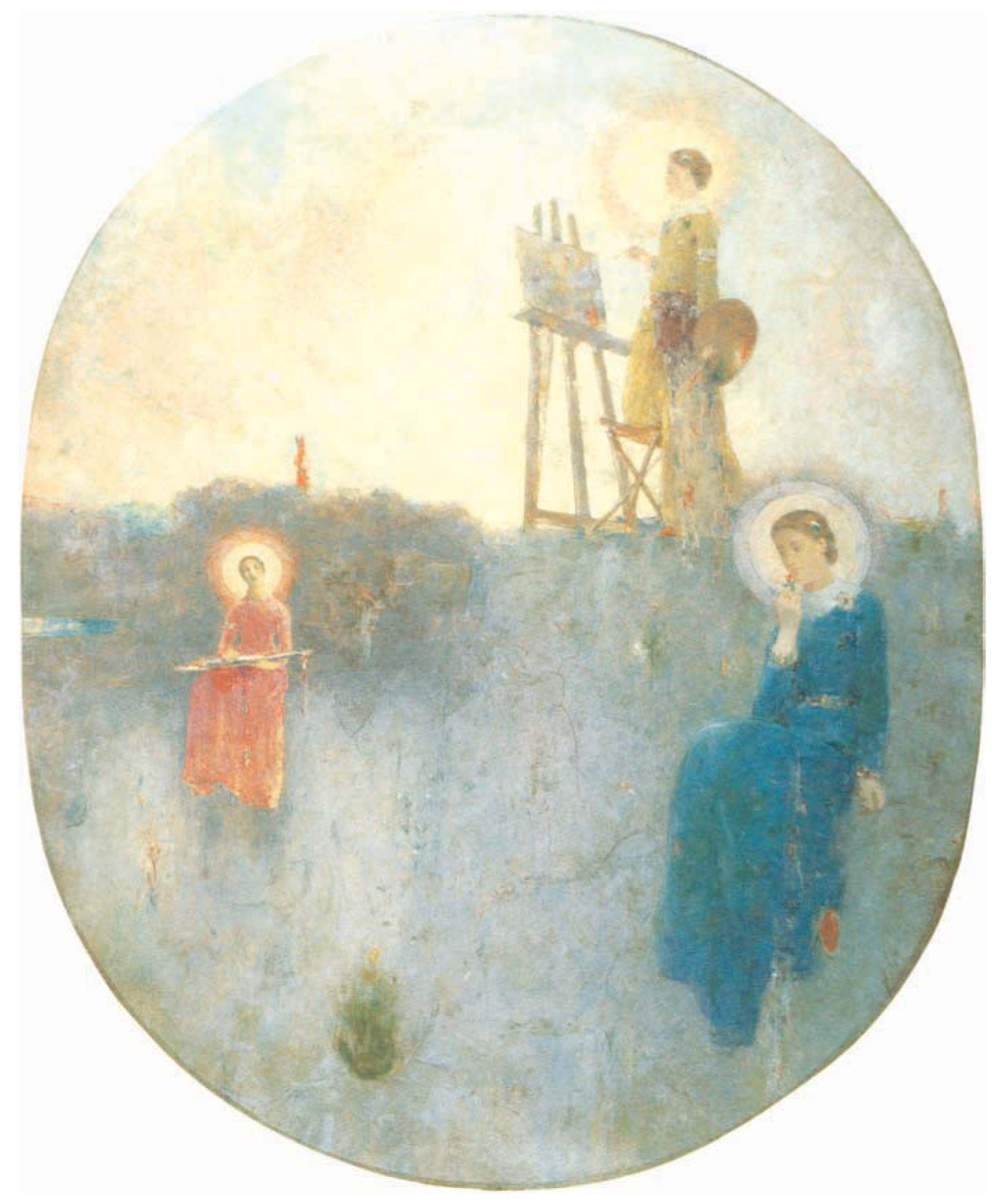 L’Essor: allegory, outdoor nude, family circle and garden scene.