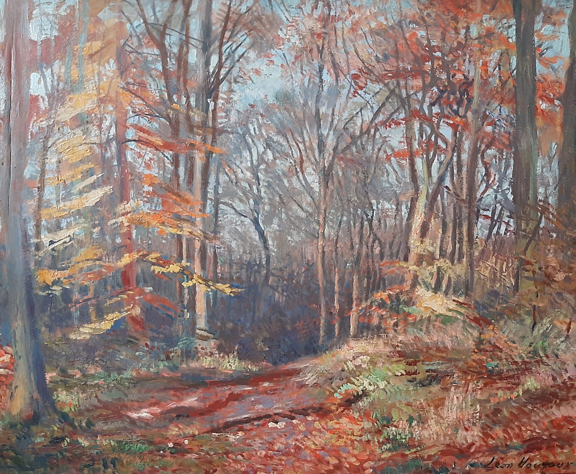 Exhibitions and Rouge-Cloître: woodland, forest paths, postcard and memories of the Rouge-Cloître.