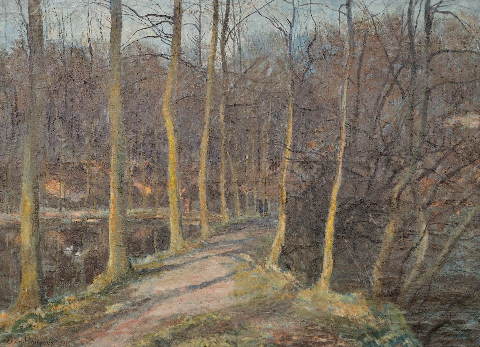 Exhibitions and Rouge-Cloître: woodland, forest paths, postcard and memories of the Rouge-Cloître.