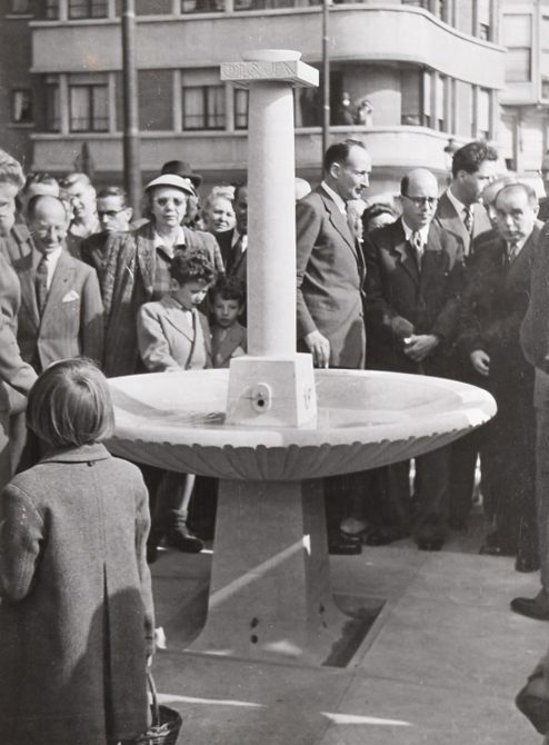 Poet’s Fountain: documents, inauguration and current state.