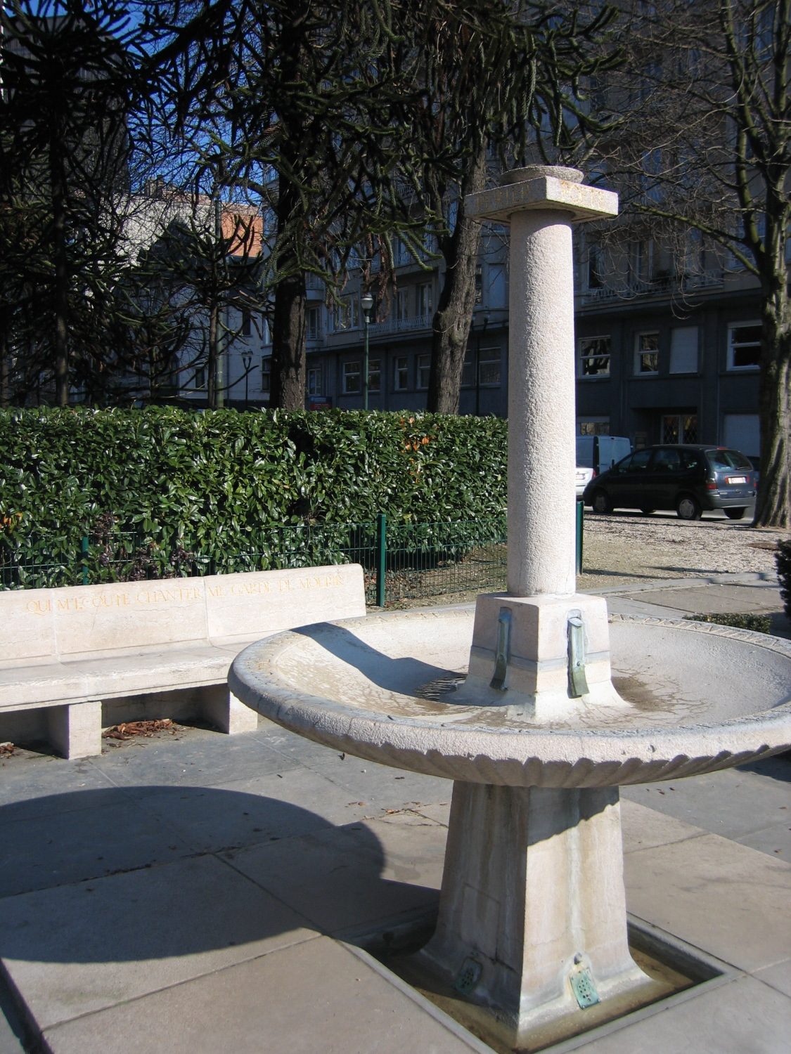 Poet’s Fountain: documents, inauguration and current state.